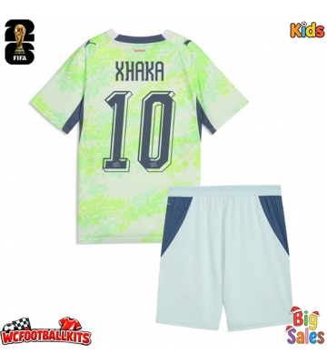 Switzerland Granit Xhaka #10 Replica Away Stadium Kit for Kids World Cup 2026 Short Sleeve (+ pants)